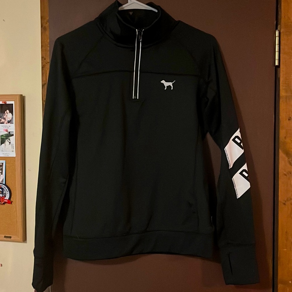 VS Pink 3/4 Zip Sweater